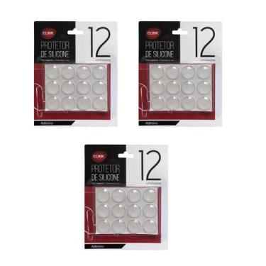Imagem de Protetor de Silicone Redondo 36pçs pingo 2cm anti-impacto - Clink