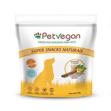 Imagem de Petisco Vegano para Cachorro Sem Glúten Banana & Aveia 150g Petvegan
