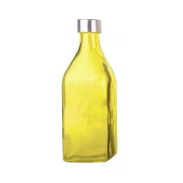 Imagem de Garrafa de vidro tampa inox scotch água suco amarelo - Tuut
