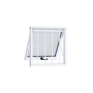 Imagem de Janela de Alumínio Maxim-Ar 60 x 80 x 5,5 cm com Grade Riobras
