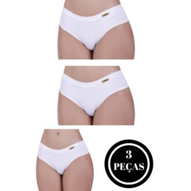 Imagem de Kit 3 Calcinha Básica Confortável Modeladora Conforto - BY TINA MODAS,