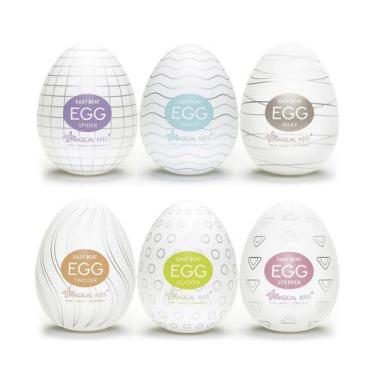 Imagem de Ovinho Egg Masturbador Magical Kiss Caixa 6 Unidades + Gel