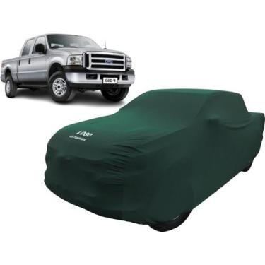 Imagem de Capa Automotiva Tecido Camionete Ford F250 Cabine Dupla - Mz, Verde