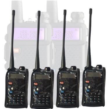 Imagem de Kit 8 Capas De Couro Protetora Para Rádio Baofeng 777S / 888S - LELLIS