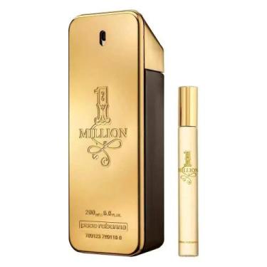 Imagem de Kit paco rabanne 1 million edt 200ml + edt 10ml