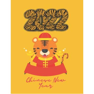 Imagem de Chinese New Year Lion Dragon Dance 75 day hard challenge Tiger Planner 2022: chinese new year book 2022 Weekly & Monthly Calendar Planner. lunar calendar 2022 new year Gifts