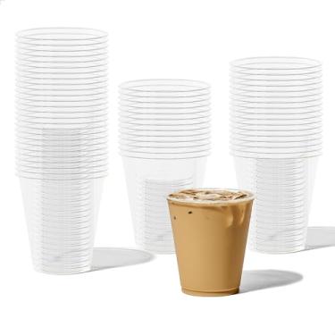 Imagem de TOSSWARE NATURAL Arena – Copos à base de plantas, conjunto de 50 unidades de 350 ml – Copos de plástico alternativos para festas, despedidas de solteira, casamentos – Copos transparentes recicláveis