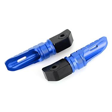 Imagem de Descanso para Os Pés de Ciclismo - Componente de Controle Dos Pegs Traseiros da Motocicleta, Base Dourada para CB125R / CB250R / CB300R (Azul)