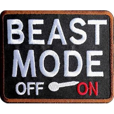 Imagem de Modo besta ligado - Moral, aplique tático para passar a ferro/costurar - Ótimo para equipamento militar, colete, mochila