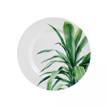 Imagem de Pratos Cerâmica Alleanza 21cm - Jogo 6 - Resistente - Branco - Alleanz