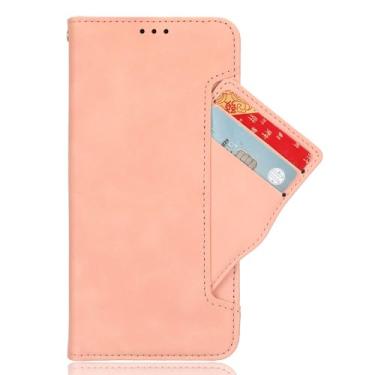 Imagem de Capas Compatível com Meizu Note 21,Design de pé Leather Flip Case com slots de cartão de carteira.Capas para Meizu Note 21-Pink