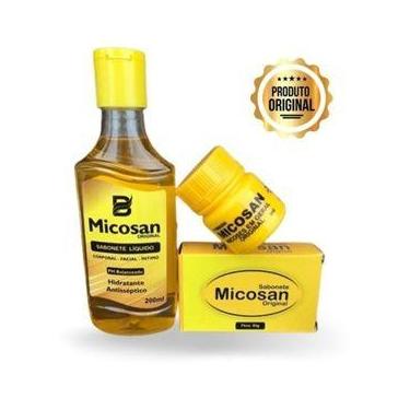 Imagem de Kit Clareador Micosan - Sabonete Líquido, Pomada Clareadora e Sabonete