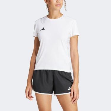 Imagem de Camiseta Adidas Adizero Essential Feminina, Branco, P