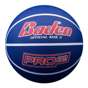 Imagem de Baden | Pro32 | Basquete de borracha durável e divertido | Vermelho/Branco/Azul | Tamanho 5 (69,8 cm)