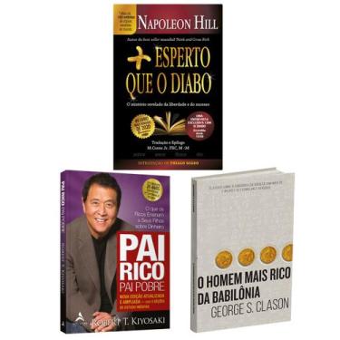 Imagem de Kit 3livros, Pai Rico, Pai Pobre + Mais Esperto que o Diabo + O Homem 