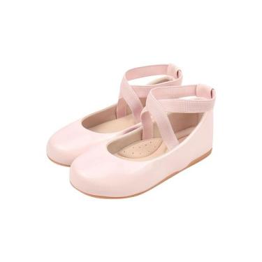 Imagem de Sapatilha Infantil Elastico Dourado Bailarina 2012 - B2A KIDS, 25, Ros