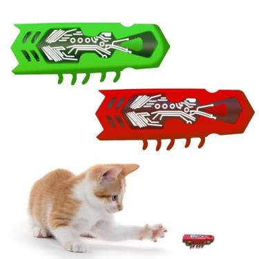 Imagem de YDLAMZ Brinquedo de insetos para gatos, brinquedos para gatos internos, brinquedo elétrico interativo para matar o tempo e manter a forma brinquedo automático para gatos para matar o tempo e manter a