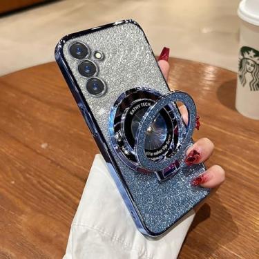 Imagem de Capa de suporte com glitter TPU ultrafina para Samsung A55 A54 A53 A25 A15 A35 A32 A52 A22 A24 A12 A14 A13 A52S, Azul C, para M54