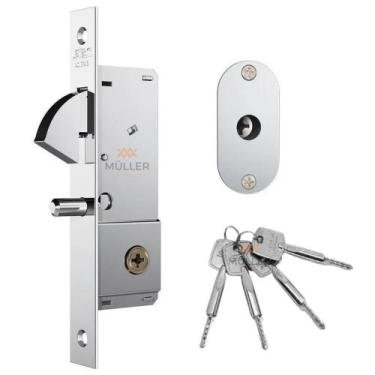 Imagem de Fechadura para Porta de Correr 1940 Tetra Bico de Papagaio Stam