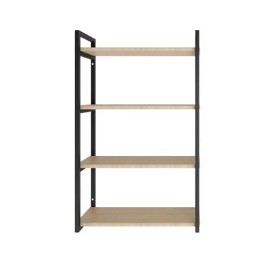 Imagem de Estante Suspensa Ferro E Madeira Moderna Inovadora Casa - Metal decore