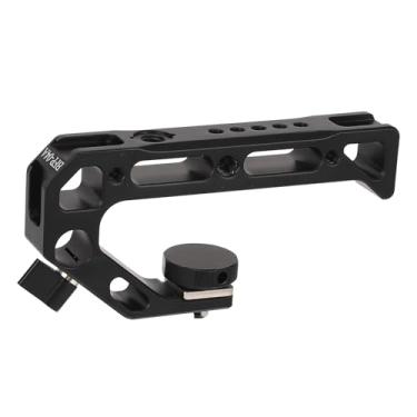 Imagem de Alça superior, roscas de 1/4 pol. e 3/8 pol., alça superior da gaiola da câmera com 3 sapatas frias, para montagem de câmera DSLR com microfone, luz LED, monitor