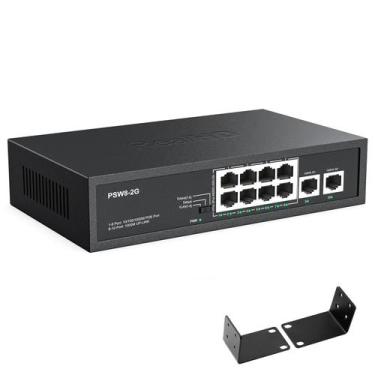 Imagem de Switch PoE+ Gigabit de 8 Portas com 2 Uplinks de 120W - Full HD Real