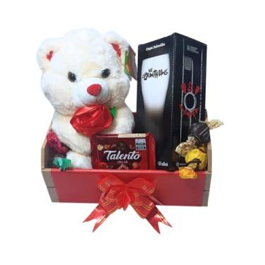 Imagem de Cesta Presente Times De Futebol Urso, Copo Chopp, Chocolates (Corinthians)