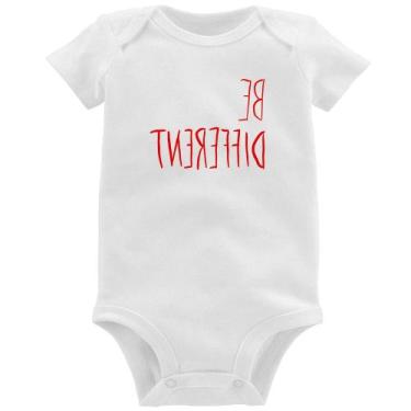Imagem de Body Bebê Be Different (Seja diferente) - Foca na Moda, Branco, GG
