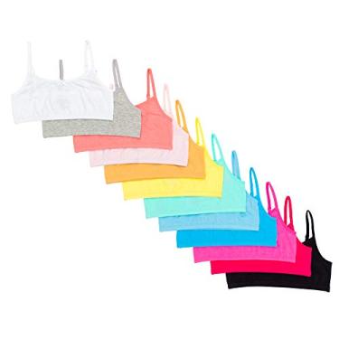 Imagem de Alyce Intimates Sutiã de Treino Cami de Algodão para Meninas, Pacote com 12, Assorted, Large