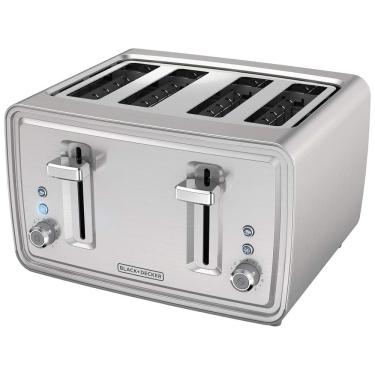 Imagem de Torradeira, com 4 fatias, 1600 W, prata, 110v, BLACKDECKER TR4900SSD, Prateado