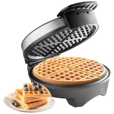 Imagem de Máquina de Waffle Antiaderente, Aço Inoxidável, 1000W, 110v, CUCINAPRO 1474, Prateado