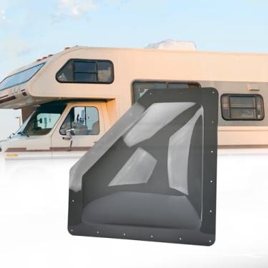 Imagem de RVGUARD Cúpula externa de substituição de claraboia para trailers e motorhomes, dimensão externa: 61 cm x 28 cm, dimensão da cúpula: 50 cm x 20 cm x 10 cm, impermeável, resistente a UV, fácil
