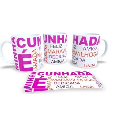 Imagem de Caneca de Porcelana Personalizada Cunhada e Cunhado Com Frases Engraçadas e Divertidas (Mod.5)