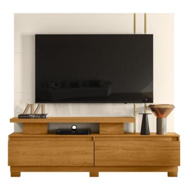 Imagem de Estante Painel Para TV 75 Pol 183cm Luara M01 Off/Cinamomo - Mpozenato