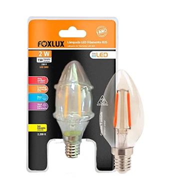 Imagem de Lâmpada LED de Filamento Foxlux - B35 (Vela) - E14-2W - 220V