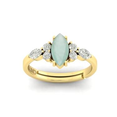 Imagem de LMDPRAJAPATIS Anel banhado a ouro com pedra preciosa ametista 10 x 5 mm para mulheres e homens, Banhado a ouro, Ametista