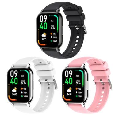 Imagem de Harikiri Pulseira de silicone macio compatível com Popglory P66,22 mm para Nerunsa P66D, Donerton T50S/T50H, TOOBUR/ENOMIR/Yoever//Poounur/RUIMEN IDW13/IDW16/IDW18/IDW19/BW0/LW51/LW11/L WW83