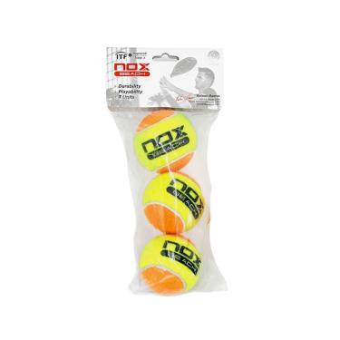 Imagem de Bola de Beach Tennis Nox Pro Titanium Pack com 3 Unidades