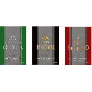 Imagem de Kit 3 Livros Robert Greene 33 estrategias Sedução 48 Leis Do Poder