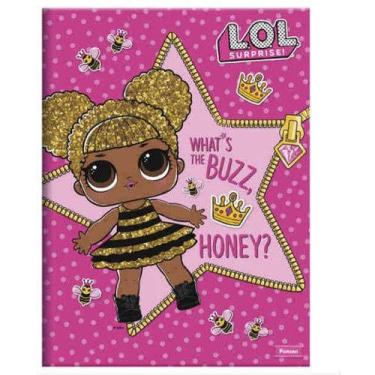 Imagem de Foroni Caderno Brochurão 96 Folhas Pautado 20x27,5cm Capa Dura LOL Surprise Rosa