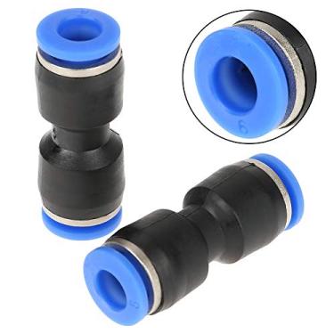 Imagem de Tubo de 6 Mm od 1/4 '' Pneumático Push Connectores Air Air Ana, Anel de Liberação Redonda, Design Elípticos Com Revestimento PTFE para Tubos PU