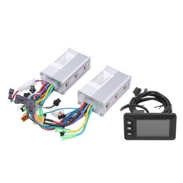 Imagem de Kit de Conversão de Bicicleta Elétrica, 24-48V 500W 25A Controlador Sem Escova de Acionamento Duplo G51 Painel de Exibição LCD para Bicicleta Elétrica