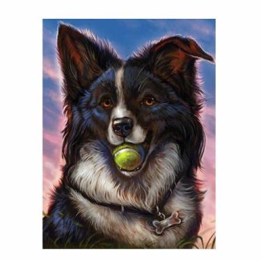 Imagem de Artesanato Pintura Diamante Diy 30X40 - BORDER COLLIE II - PPSHOP