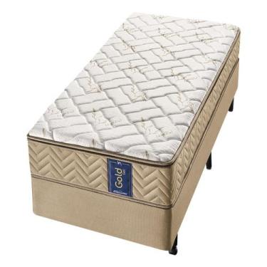 Imagem de Conjunto Box Solteiro Molas Ensacadas Americanflex Gold Gel 88x188x65c