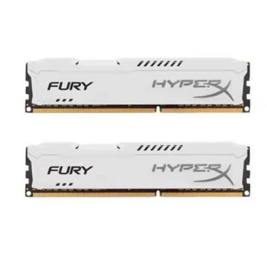Imagem de Memória Ram Fury Ddr3 16gb (2x8gb) 1600mhz 1.35v Branco - Hyperx