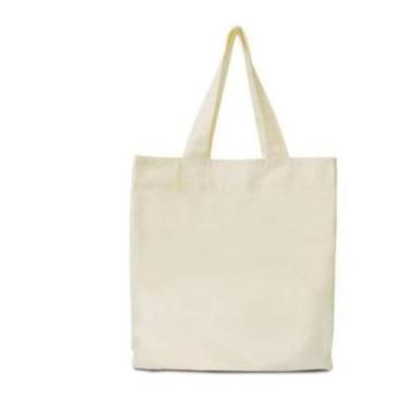 Imagem de Eco bag bege  40x40 Alça grande 100% poliester - MORGADO