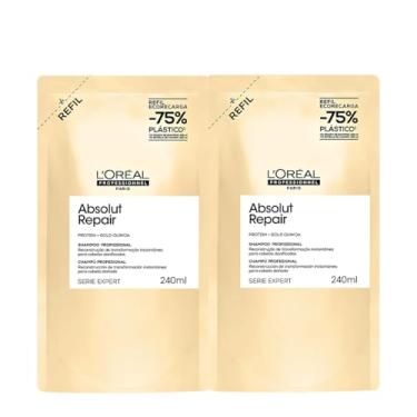 Imagem de Kit L'Oréal Professionnel Absolut Repair Gold Refil Shampoo Extra (2 unidades)