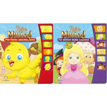 Imagem de Kit Livro Musical - Pintinho Amarelinho + Fui Morar Numa Casinha - Kit