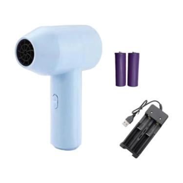 Imagem de Kuntesetty Air Blower Electric Air Duster Dust Cleaner Pintura secador para escritório Caminhão de limpeza de cabelos para animais de estimação Campo de teclado, Azul