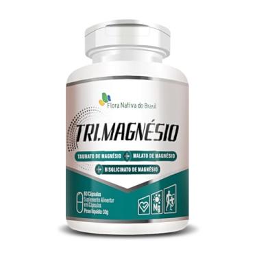 Imagem de Tri magnésio (magnésio Taurato, Malato e Bisglicinato) 60 cápsulas - Flora Nativa